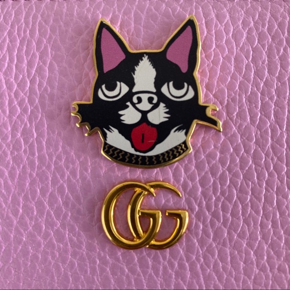 Gucci Limited Ed. Marmont Bosco Pink Zip Wallet - Picture 11 of 11